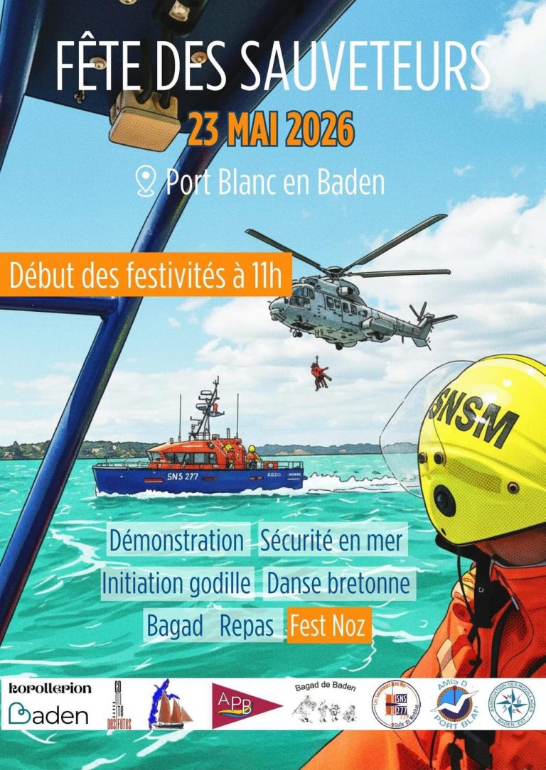 Affiche SNSM Baden - CDF Baden Le comité des fêtes de Baden a participé à la fête des sauveteurs de la SNSMA